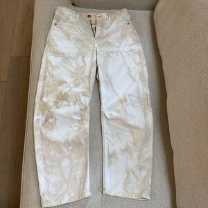 Pilcro Barrel Leg Tie Dye Jeans